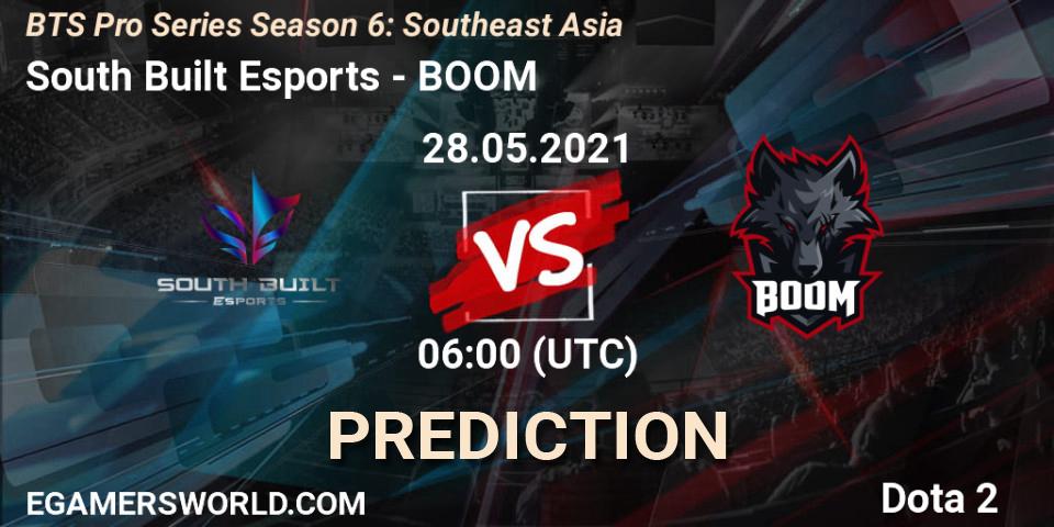 Prognoza South Built Esports - BOOM. 28.05.2021 at 06:06, Dota 2, BTS Pro Series Season 6: Southeast Asia