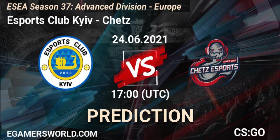 Prognoza Esports Club Kyiv - Chetz. 24.06.21, CS2 (CS:GO), ESEA Season 37: Advanced Division - Europe