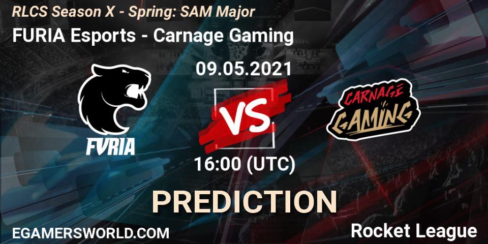 Prognoza FURIA Esports - Carnage Gaming. 09.05.2021 at 16:00, Rocket League, RLCS Season X - Spring: SAM Major