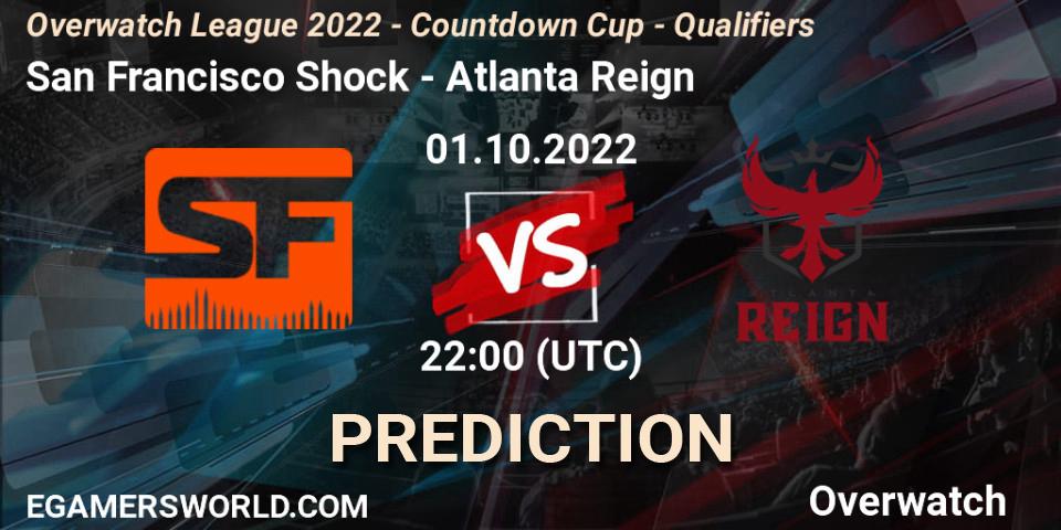 Prognoza San Francisco Shock - Atlanta Reign. 01.10.22, Overwatch, Overwatch League 2022 - Countdown Cup - Qualifiers