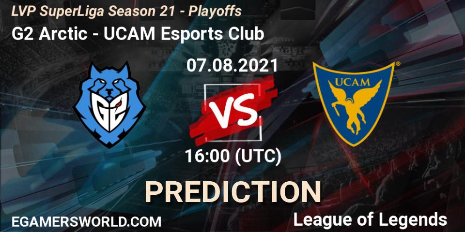 Prognoza G2 Arctic - UCAM Esports Club. 07.08.2021 at 16:00, LoL, LVP SuperLiga Season 21 - Playoffs