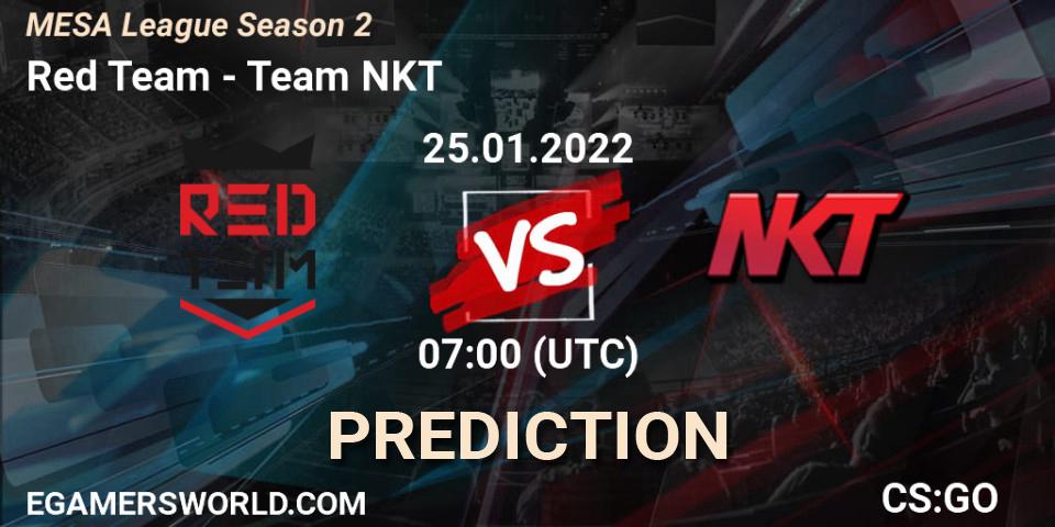 Prognoza Red Team - Team NKT. 25.01.2022 at 07:00, Counter-Strike (CS2), MESA League Season 2