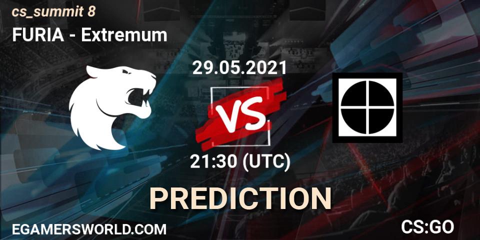 Prognoza FURIA - Extremum. 29.05.2021 at 21:30, Counter-Strike (CS2), cs_summit 8