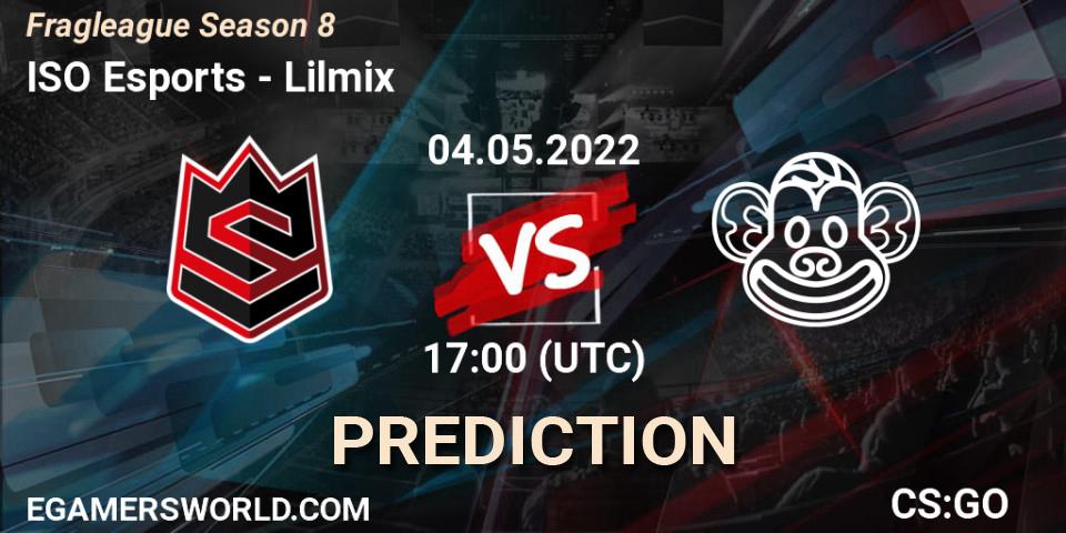 Prognoza ISO Esports - Lilmix. 04.05.2022 at 17:00, Counter-Strike (CS2), Fragleague Season 8