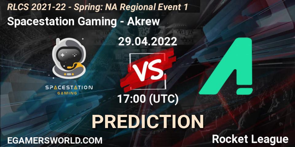 Prognoza Spacestation Gaming - Akrew. 29.04.2022 at 17:00, Rocket League, RLCS 2021-22 - Spring: NA Regional Event 1