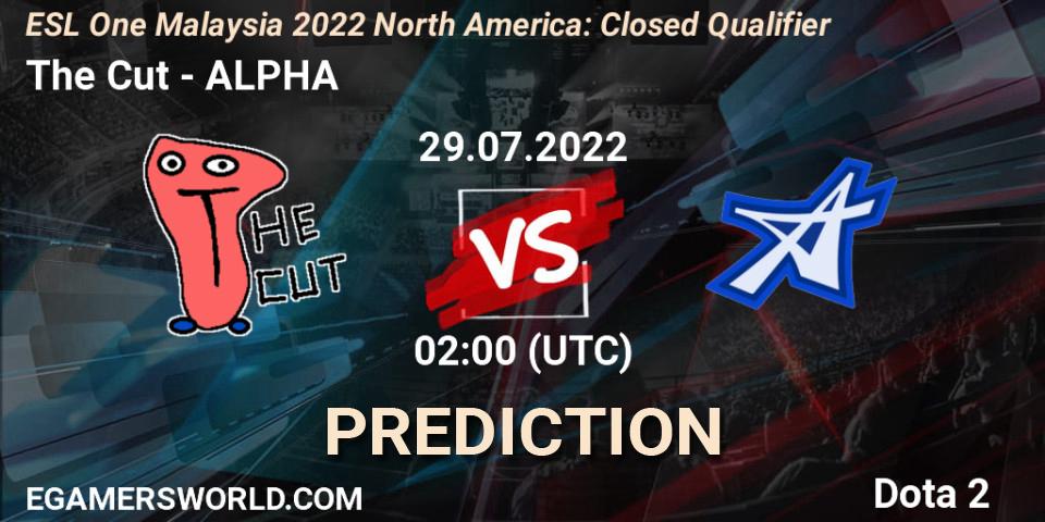 Prognoza The Cut - ALPHA. 29.07.2022 at 02:03, Dota 2, ESL One Malaysia 2022 North America: Closed Qualifier