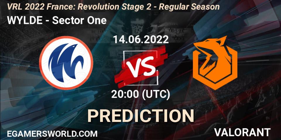 Prognoza WYLDE - Sector One. 14.06.22, VALORANT, VRL 2022 France: Revolution Stage 2 - Regular Season