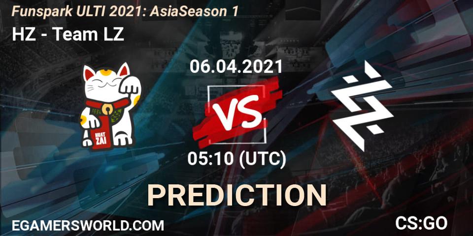Prognoza HZ - Team LZ. 06.04.2021 at 05:10, Counter-Strike (CS2), Funspark ULTI 2021: Asia Season 1
