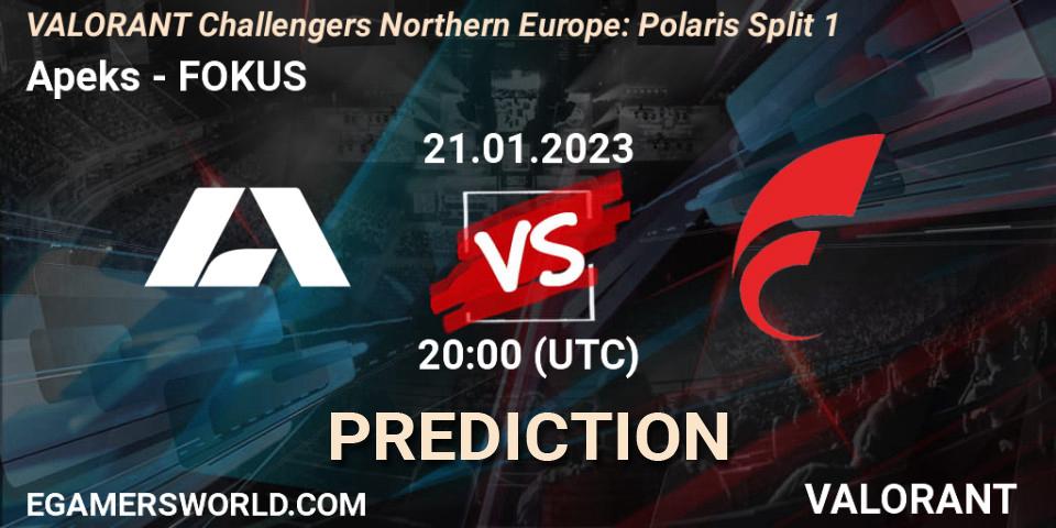 Prognoza Apeks - FOKUS. 21.01.23, VALORANT, VALORANT Challengers 2023 Northern Europe: Polaris Split 1