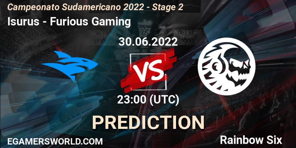 Prognoza Isurus - Furious Gaming. 30.06.2022 at 23:00, Rainbow Six, Campeonato Sudamericano 2022 - Stage 2