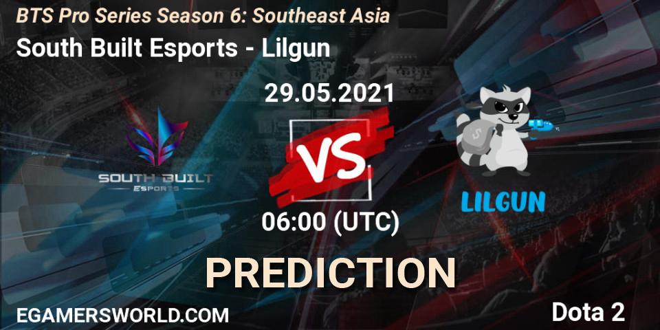 Prognoza South Built Esports - Lilgun. 29.05.2021 at 06:00, Dota 2, BTS Pro Series Season 6: Southeast Asia