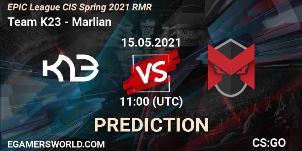 Prognoza Team K23 - Marlian. 15.05.2021 at 11:00, Counter-Strike (CS2), EPIC League CIS Spring 2021 RMR