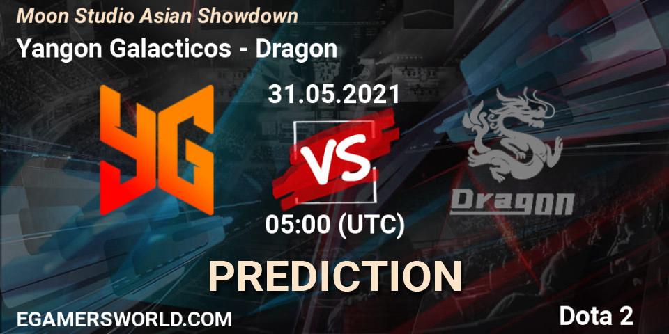 Prognoza Yangon Galacticos - Dragon. 31.05.2021 at 05:01, Dota 2, Moon Studio Asian Showdown
