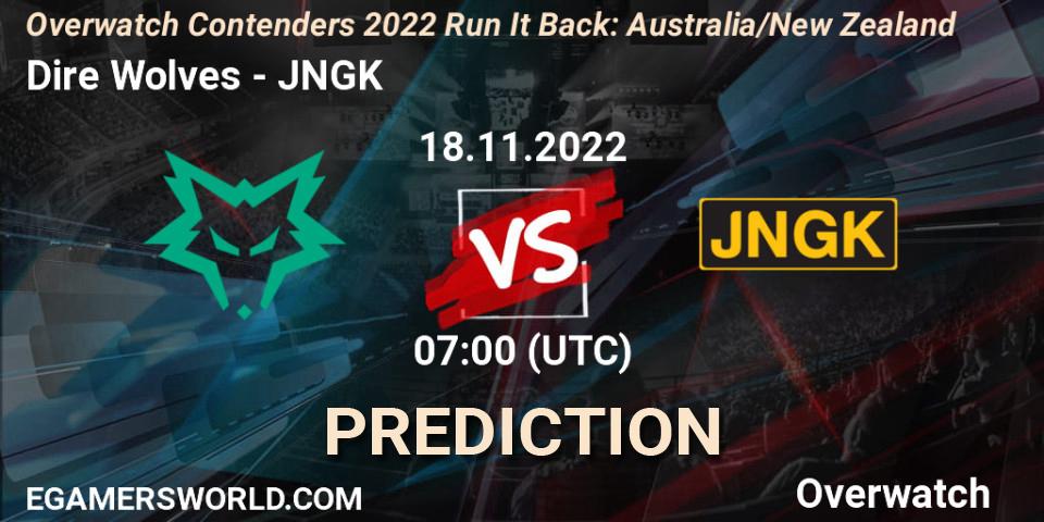 Prognoza Dire Wolves - JNGK. 18.11.2022 at 07:00, Overwatch, Overwatch Contenders 2022 - Australia/New Zealand - November