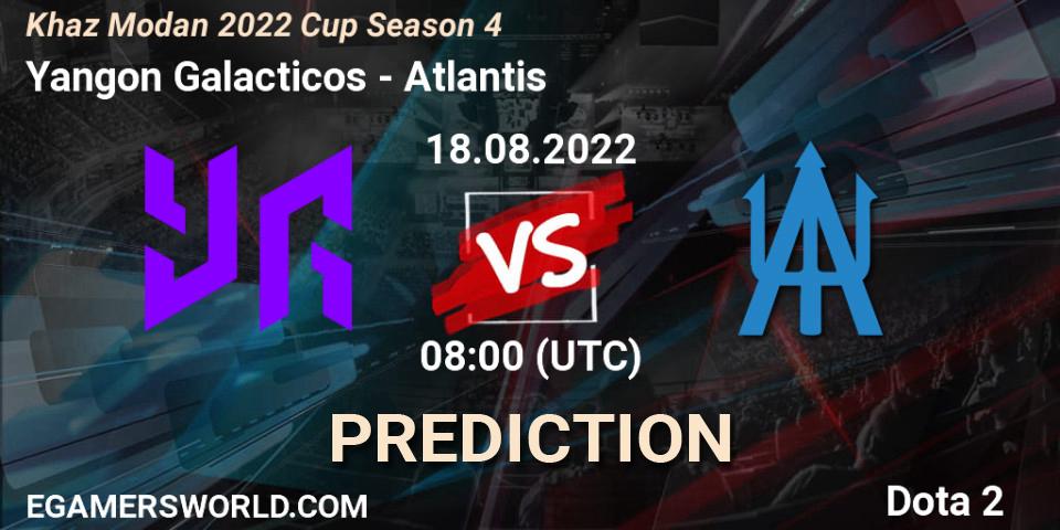 Prognoza UD Vessuwan - Atlantis. 18.08.22, Dota 2, Khaz Modan 2022 Cup Season 4