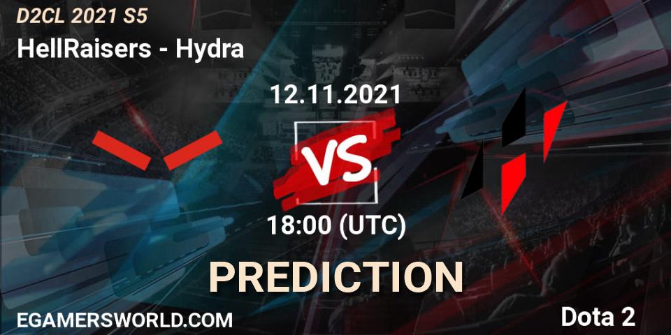 Prognoza HellRaisers - Hydra. 12.11.21, Dota 2, Dota 2 Champions League 2021 Season 5