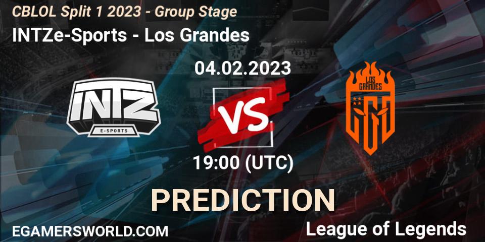 Prognoza INTZ e-Sports - Los Grandes. 04.02.23, LoL, CBLOL Split 1 2023 - Group Stage