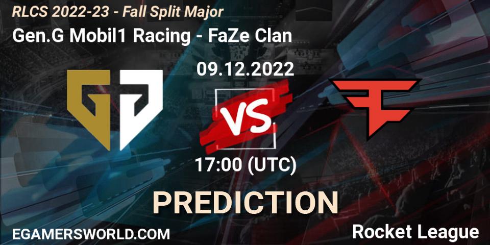 Prognoza Gen.G Mobil1 Racing - FaZe Clan. 09.12.22, Rocket League, RLCS 2022-23 - Fall Split Major
