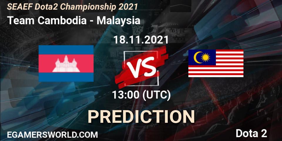 Prognoza Team Cambodia - Team Malaysia. 18.11.2021 at 13:37, Dota 2, SEAEF Dota2 Championship 2021