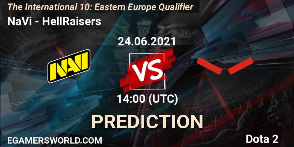 Prognoza NaVi - HellRaisers. 24.06.21, Dota 2, The International 10: Eastern Europe Qualifier