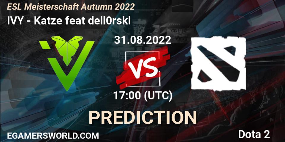 Prognoza IVY - Katze feat dell0rski. 31.08.2022 at 17:04, Dota 2, ESL Meisterschaft Autumn 2022