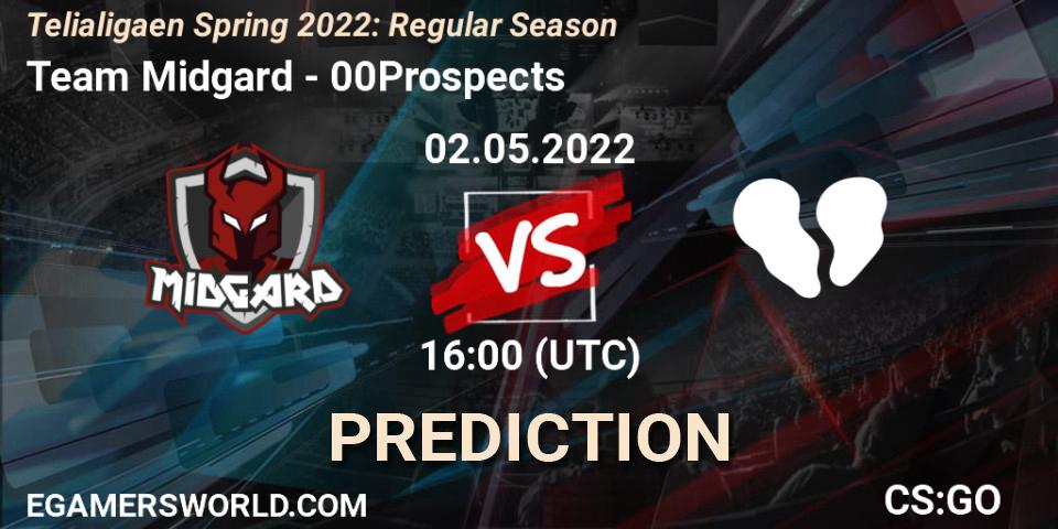 Prognoza Team Midgard - 00Prospects. 02.05.2022 at 16:00, Counter-Strike (CS2), Telialigaen Spring 2022: Regular Season
