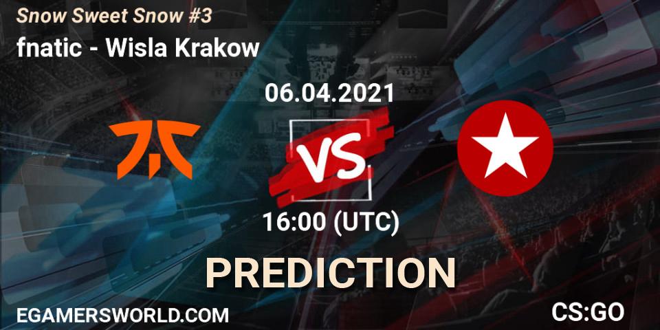 Prognoza fnatic - Wisla Krakow. 06.04.2021 at 16:45, Counter-Strike (CS2), Snow Sweet Snow #3