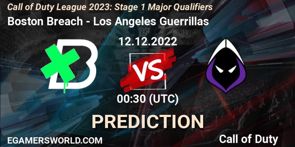 Prognoza Boston Breach - Los Angeles Guerrillas. 12.12.2022 at 00:30, Call of Duty, Call of Duty League 2023: Stage 1 Major Qualifiers
