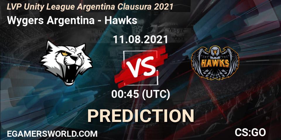 Prognoza Wygers Argentina - Hawks. 11.08.2021 at 00:45, Counter-Strike (CS2), LVP Unity League Argentina Clausura 2021