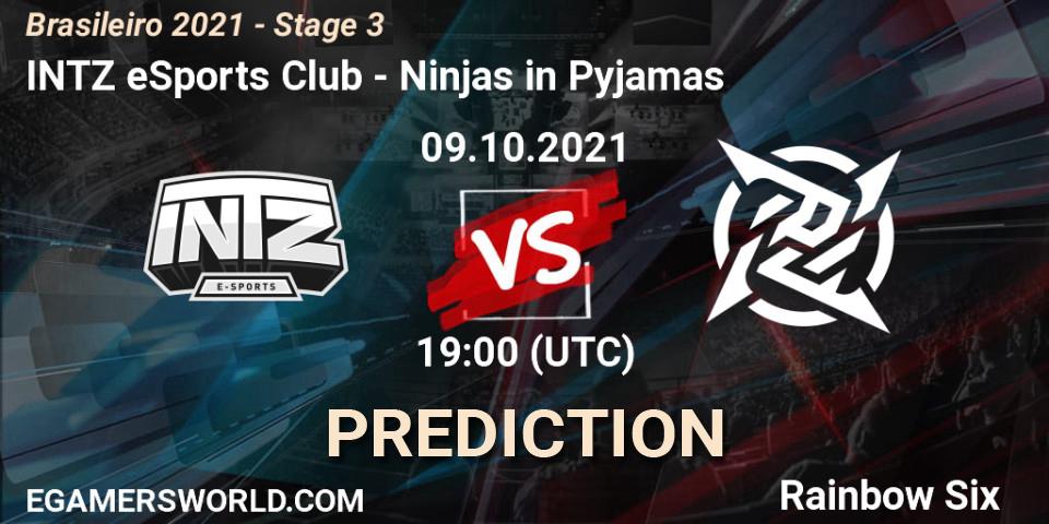 Prognoza INTZ eSports Club - Ninjas in Pyjamas. 09.10.21, Rainbow Six, Brasileirão 2021 - Stage 3