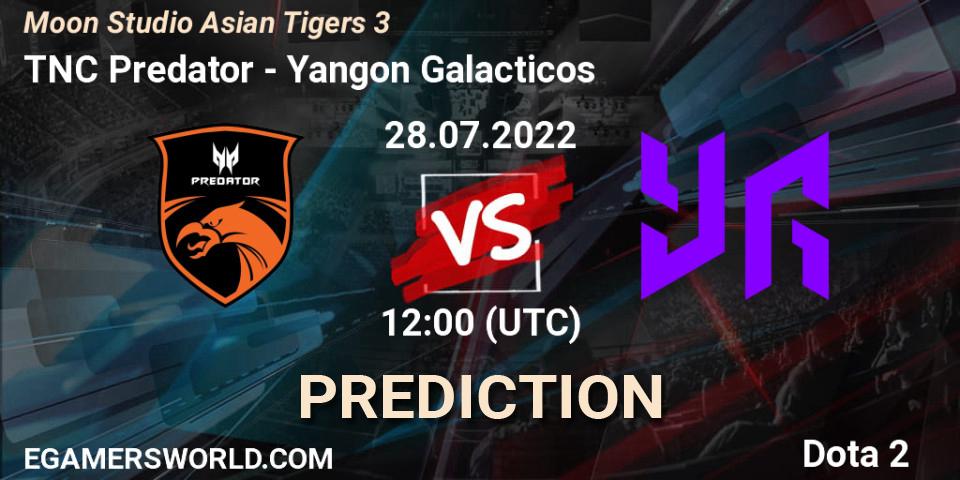 Prognoza TNC Predator - Yangon Galacticos. 28.07.2022 at 12:49, Dota 2, Moon Studio Asian Tigers 3