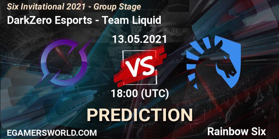 Prognoza DarkZero Esports - Team Liquid. 13.05.2021 at 18:00, Rainbow Six, Six Invitational 2021 - Group Stage