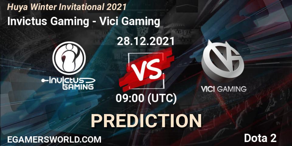 Prognoza Invictus Gaming - Vici Gaming. 28.12.21, Dota 2, Huya Winter Invitational 2021