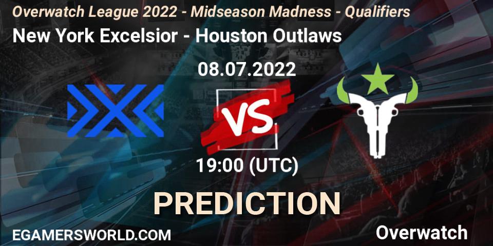 Prognoza New York Excelsior - Houston Outlaws. 08.07.22, Overwatch, Overwatch League 2022 - Midseason Madness - Qualifiers