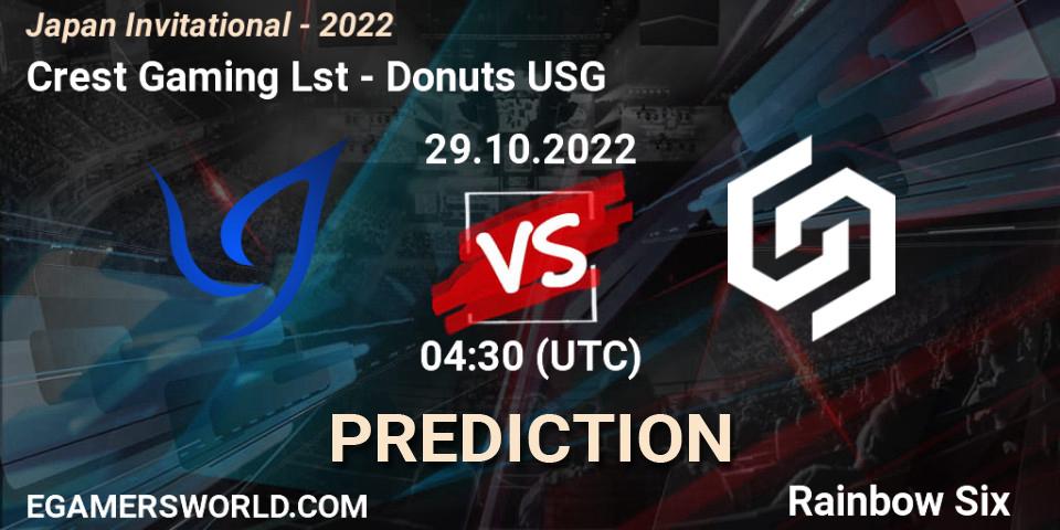 Prognoza Crest Gaming Lst - Donuts USG. 29.10.2022 at 04:30, Rainbow Six, Japan Invitational - 2022