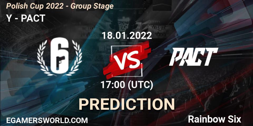 Prognoza YŚ - PACT. 18.01.2022 at 17:00, Rainbow Six, Polish Cup 2022 - Group Stage