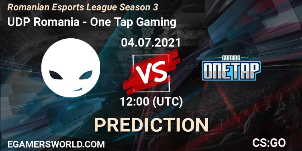 Prognoza UDP Romania - One Tap Gaming. 04.07.2021 at 12:25, Counter-Strike (CS2), Romanian Esports League Season 3