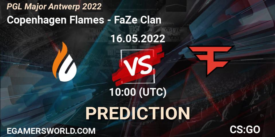 Prognoza Copenhagen Flames - FaZe Clan. 16.05.2022 at 10:00, Counter-Strike (CS2), PGL Major Antwerp 2022