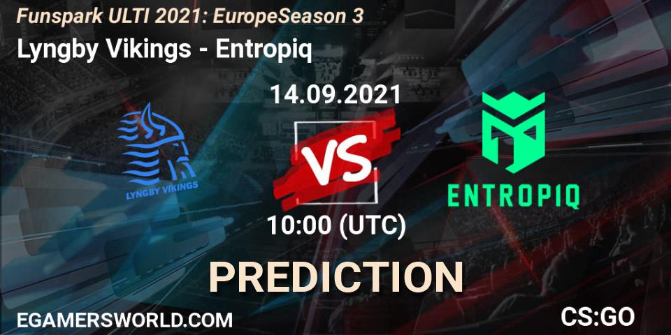 Prognoza Lyngby Vikings - Entropiq. 14.09.2021 at 10:00, Counter-Strike (CS2), Funspark ULTI 2021: Europe Season 3