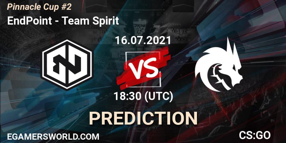 Prognoza EndPoint - Team Spirit. 16.07.2021 at 18:30, Counter-Strike (CS2), Pinnacle Cup #2