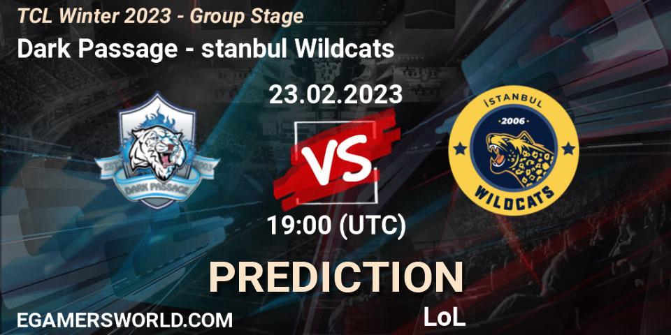 Prognoza Dark Passage - İstanbul Wildcats. 05.03.23, LoL, TCL Winter 2023 - Group Stage