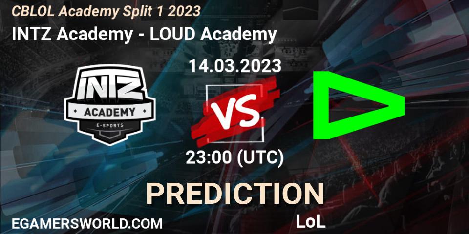 Prognoza INTZ Academy - LOUD Academy. 14.03.2023 at 23:00, LoL, CBLOL Academy Split 1 2023