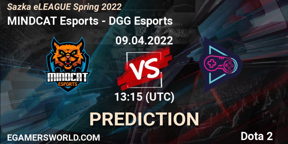 Prognoza MINDCAT Esports - DGG Esports. 09.04.2022 at 13:55, Dota 2, Sazka eLEAGUE Spring 2022