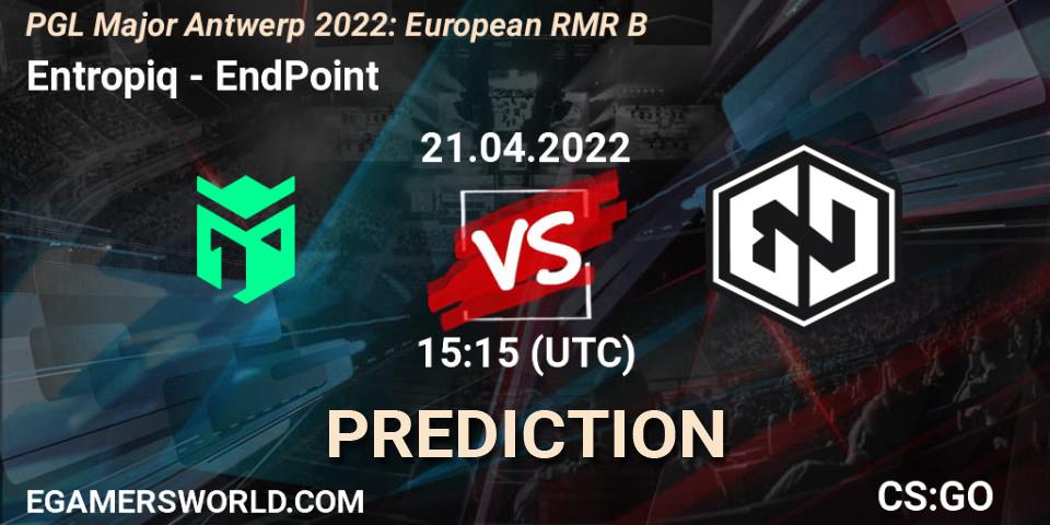 Prognoza Entropiq - EndPoint. 21.04.2022 at 15:40, Counter-Strike (CS2), PGL Major Antwerp 2022: European RMR B