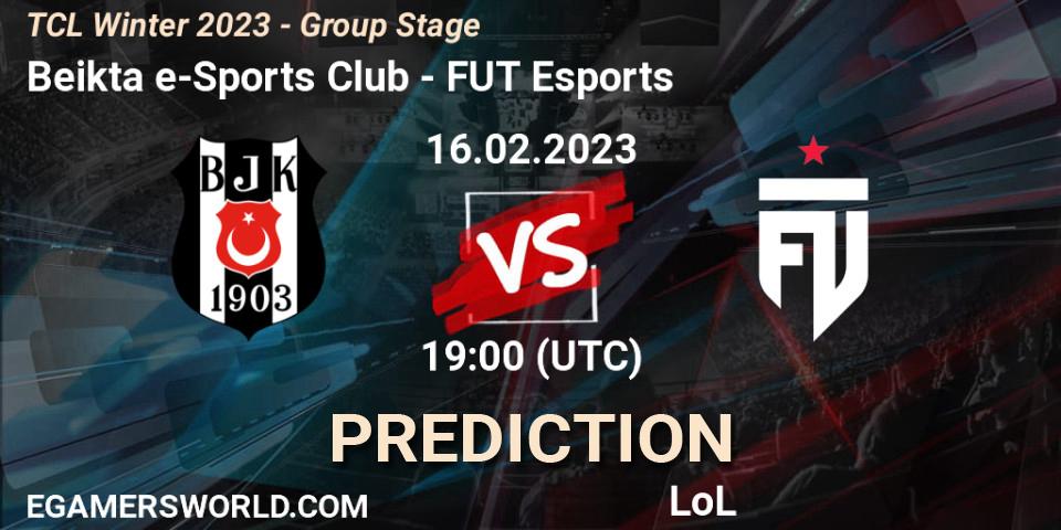 Prognoza Beşiktaş e-Sports - FUT Esports. 02.03.2023 at 19:00, LoL, TCL Winter 2023 - Group Stage