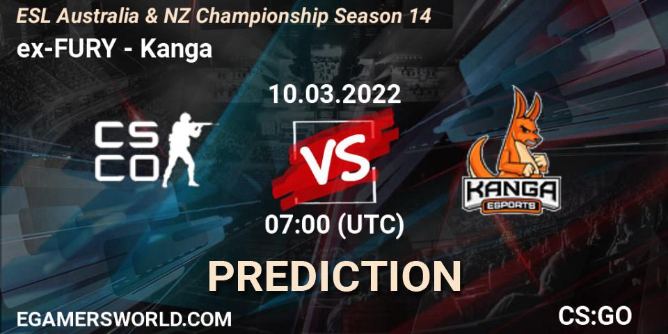Prognoza ex-FURY - Kanga. 10.03.2022 at 07:00, Counter-Strike (CS2), ESL ANZ Champs Season 14