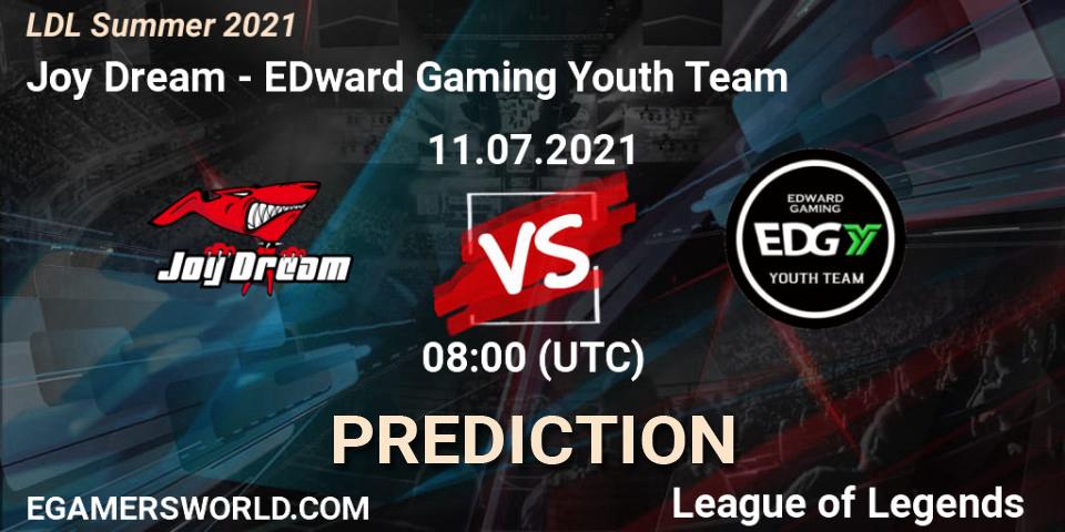 Prognoza Joy Dream - EDward Gaming Youth Team. 11.07.21, LoL, LDL Summer 2021
