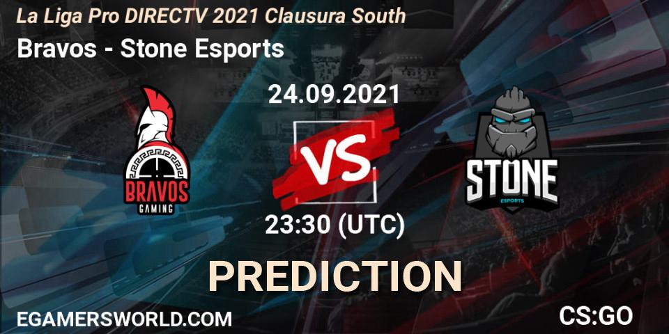 Prognoza Bravos - Stone Esports. 24.09.2021 at 23:30, Counter-Strike (CS2), La Liga Season 4: Sur Pro Division - Clausura