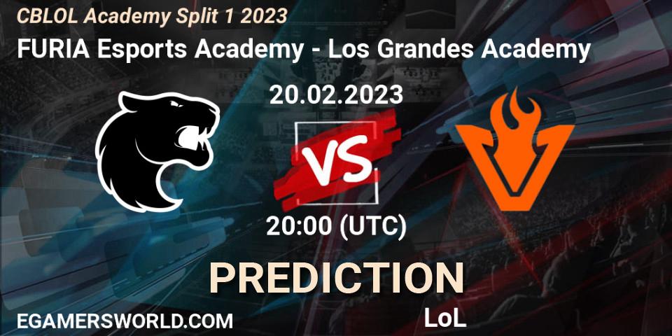 Prognoza FURIA Esports Academy - Los Grandes Academy. 20.02.2023 at 20:00, LoL, CBLOL Academy Split 1 2023