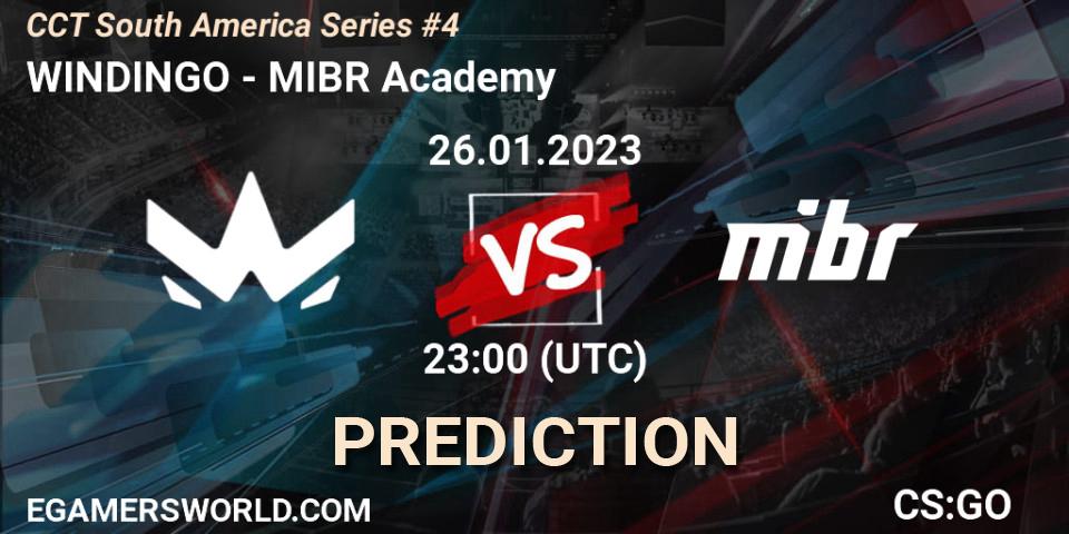 Prognoza WINDINGO - MIBR Academy. 26.01.2023 at 23:00, Counter-Strike (CS2), CCT South America Series #4